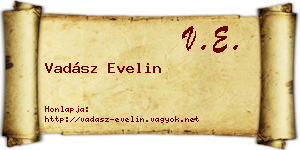 Vadász Evelin névjegykártya